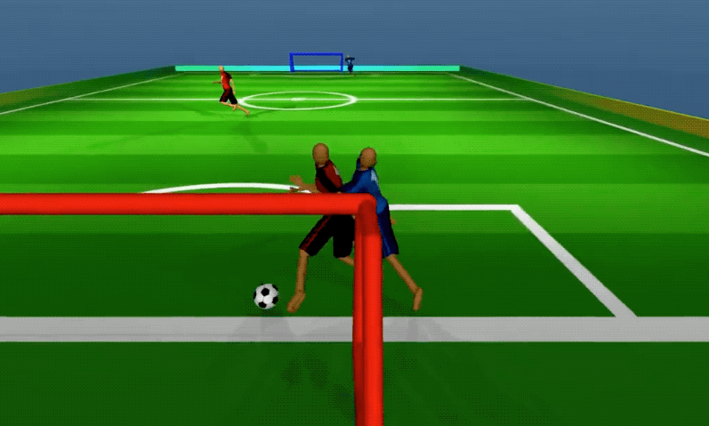 How DeepMind teaches the AI ​​to play soccer.