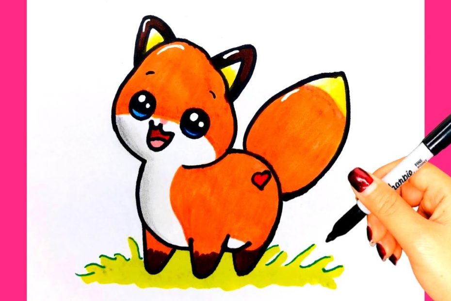 Vẽ Con Cáo Dễ Thương/ How To Draw A Cute Fox/ Thư Vẽ - Youtube