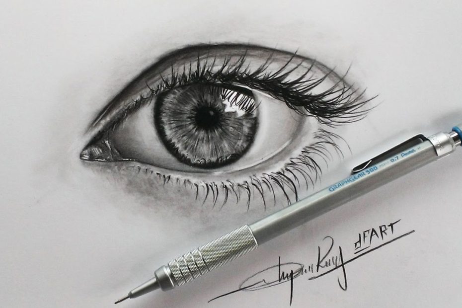 How To Draw An Eye With Pencils -Hướng Dẫn Vẽ Mắt Bằng Bút Chì - Dp Truong  - Youtube