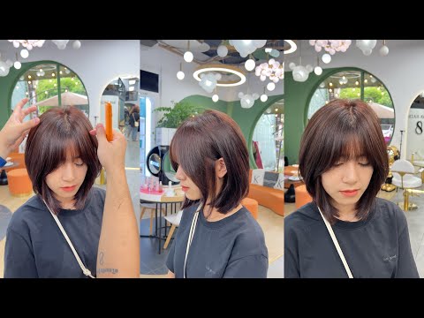 Line x Round Layer |Tóc Ngắn Layer 2022 |Bean Hair Studio |Hướng Dẫn Cắt